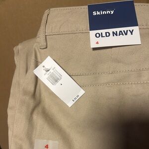 Skinny tan khaki pants